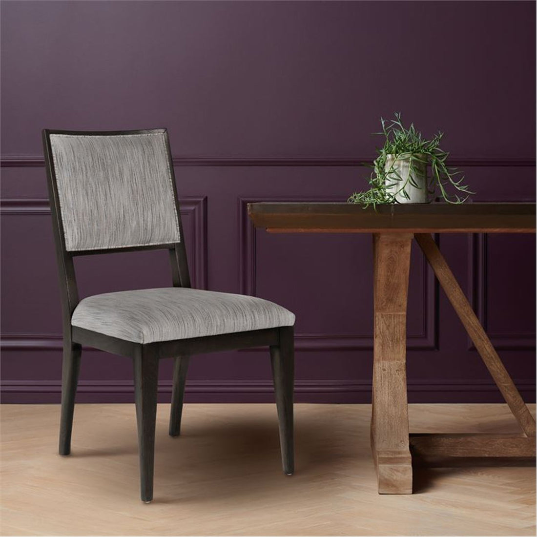 Made Goods Nelton Upholstered Dining Chair in Nile Fabric