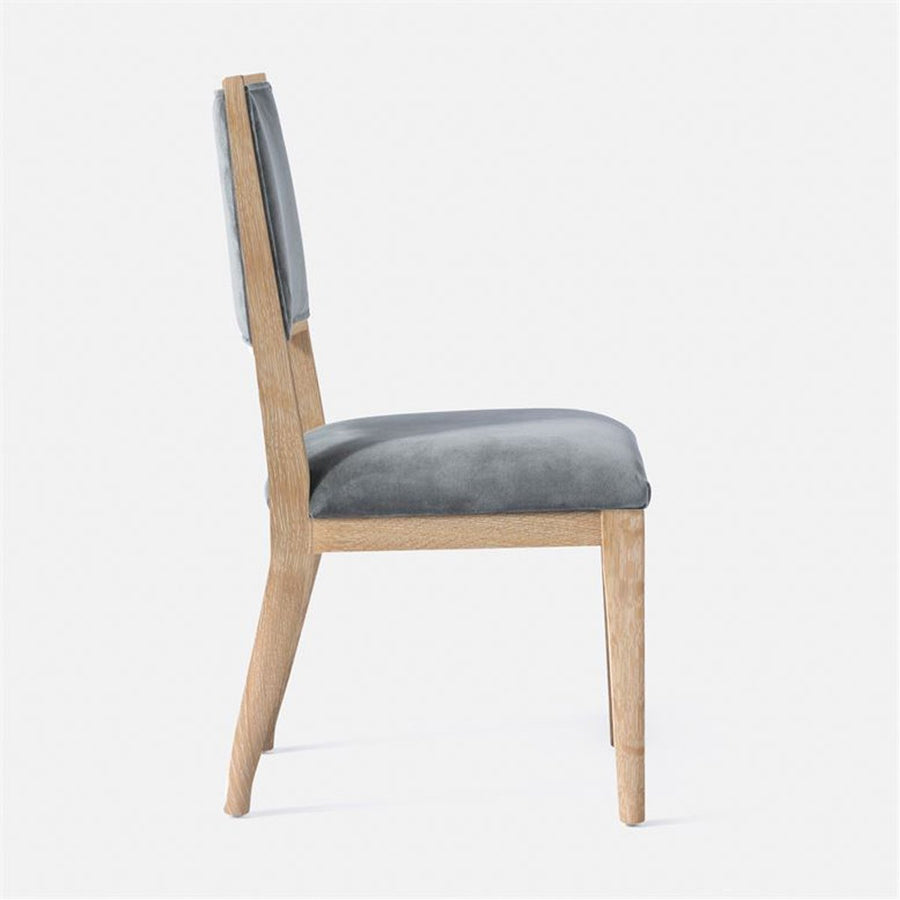 Made Goods Nelton Upholstered Dining Chair in Severn Canvas