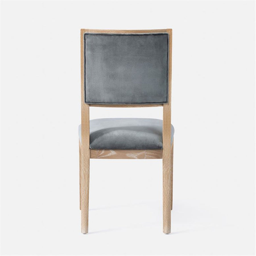 Made Goods Nelton Upholstered Dining Chair in Bassac Leather