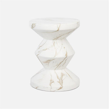 Made Goods Noah Faux Marble Stool