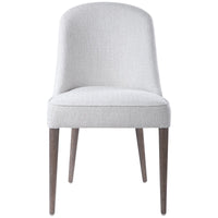Uttermost Brie White Armless Chair, Set of 2