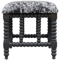 Uttermost Rancho Faux Cow Hide Small Bench