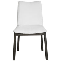 Uttermost Delano White Armless Chair, Set of 2