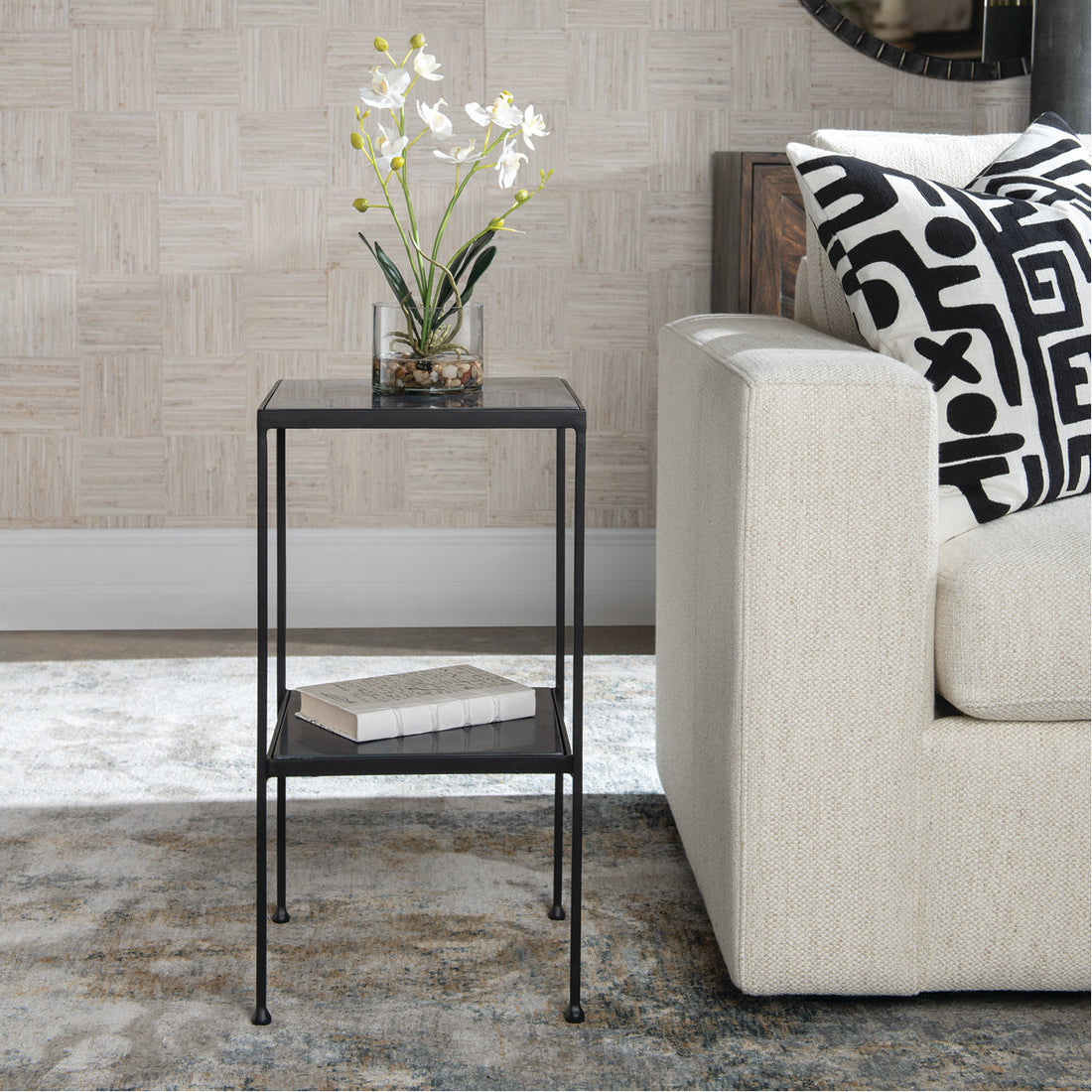 Uttermost Sherwood Square Marble Accent Table