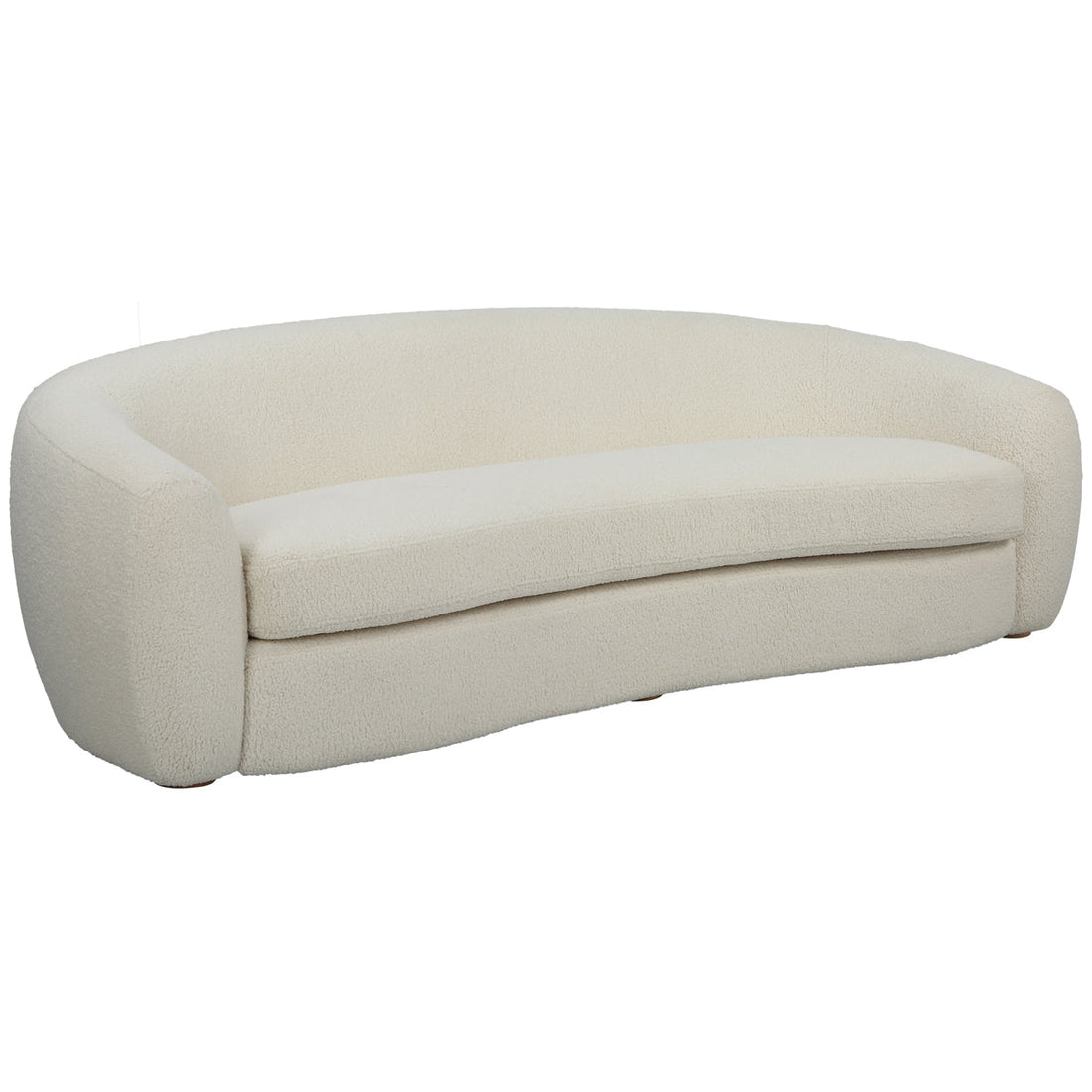 Uttermost Capra Art Deco White Sofa