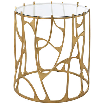 Uttermost Ritual Round Gold Side Table