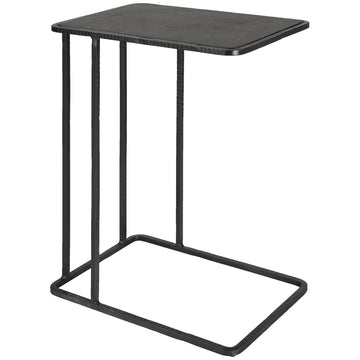 Uttermost Cavern Stone and Iron Accent Table