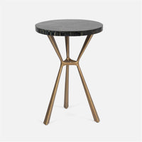Made Goods Paislee Side Table in Blue Tiger Eye