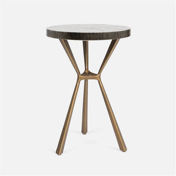 Made Goods Paislee Iron Tripod Table in Zinc Metal