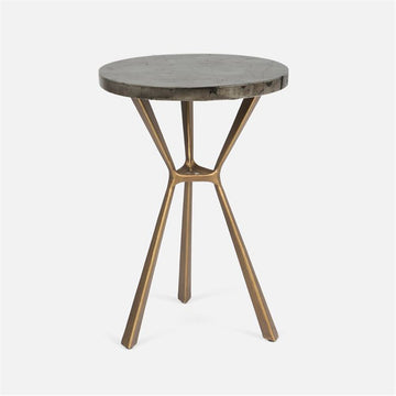 Made Goods Paislee Iron Tripod Table in Pyrite