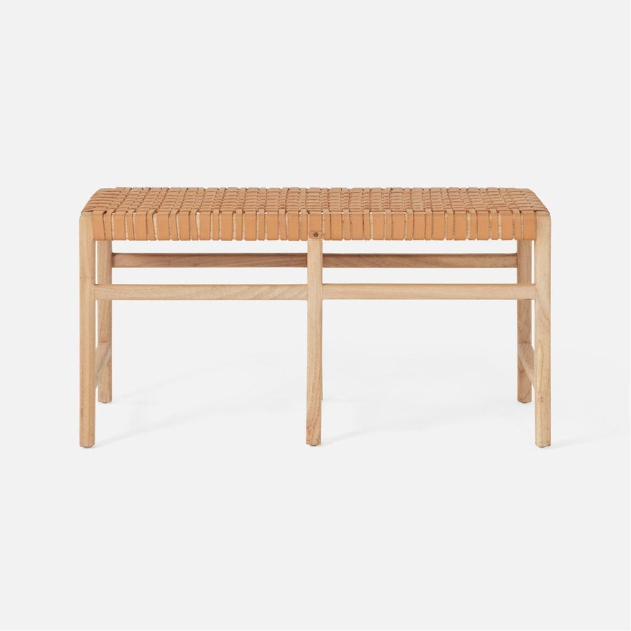 Made Goods Percy Full-Grain Leather Mid-Size Bench