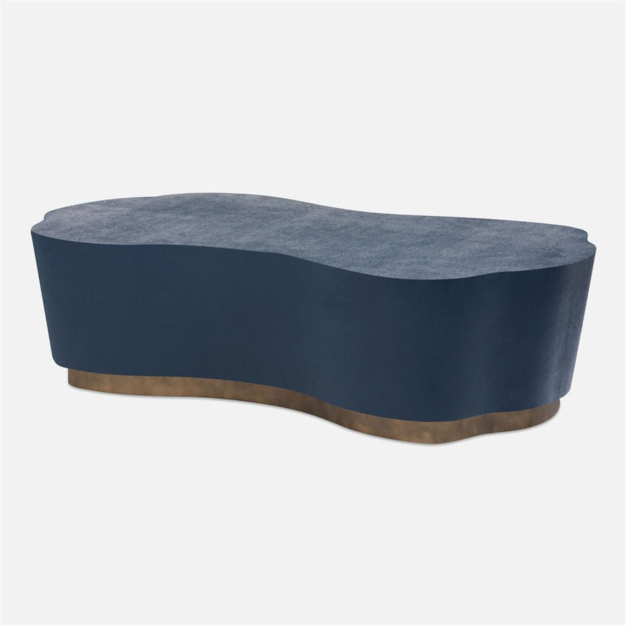 Made Goods Rockwell Faux Belgian Linen Coffee Table