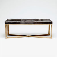 Made Goods Roger Cowhide Double Bench in Hair-On-Hide
