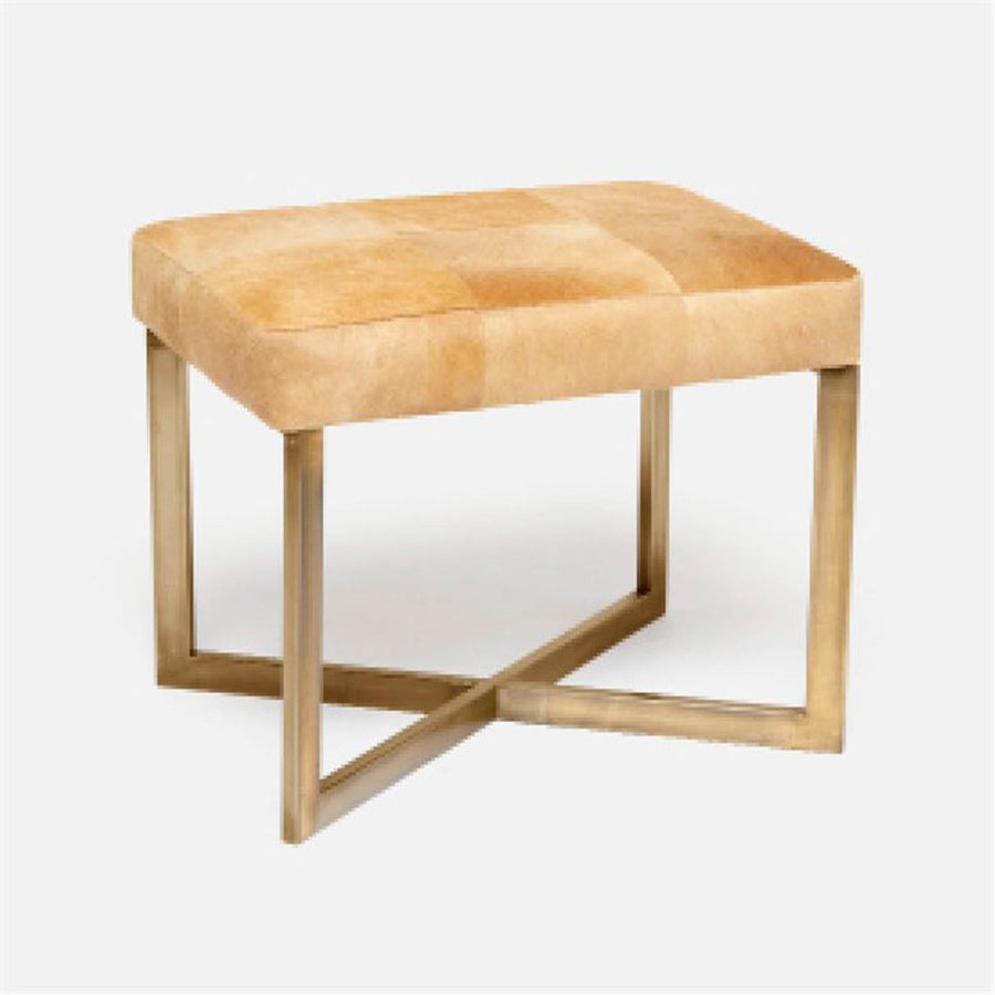 Made Goods Roger Cowhide Single Bench in Rhone Forest Full-Grain Leather