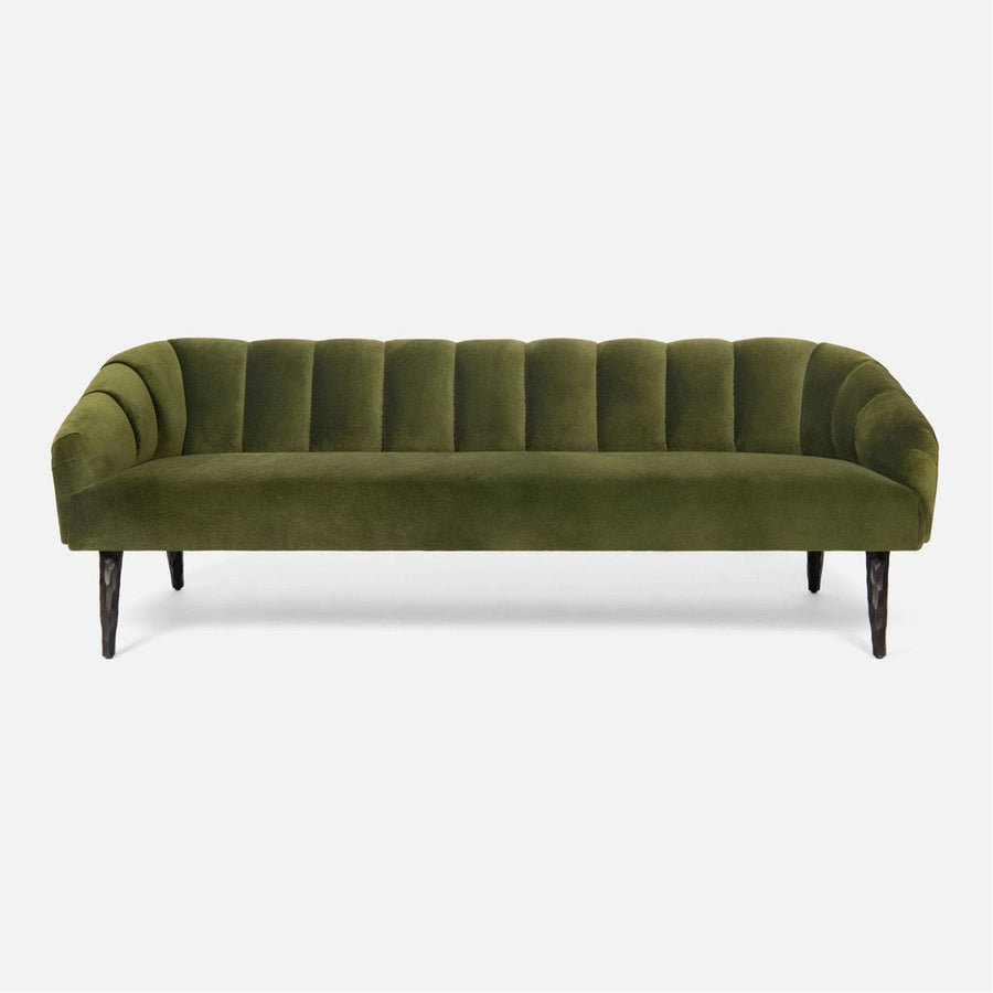 Made Goods Rooney Upholstered Shell Sofa in Rhone Leather