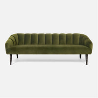 Made Goods Rooney Upholstered Shell Sofa in Bassac Leather