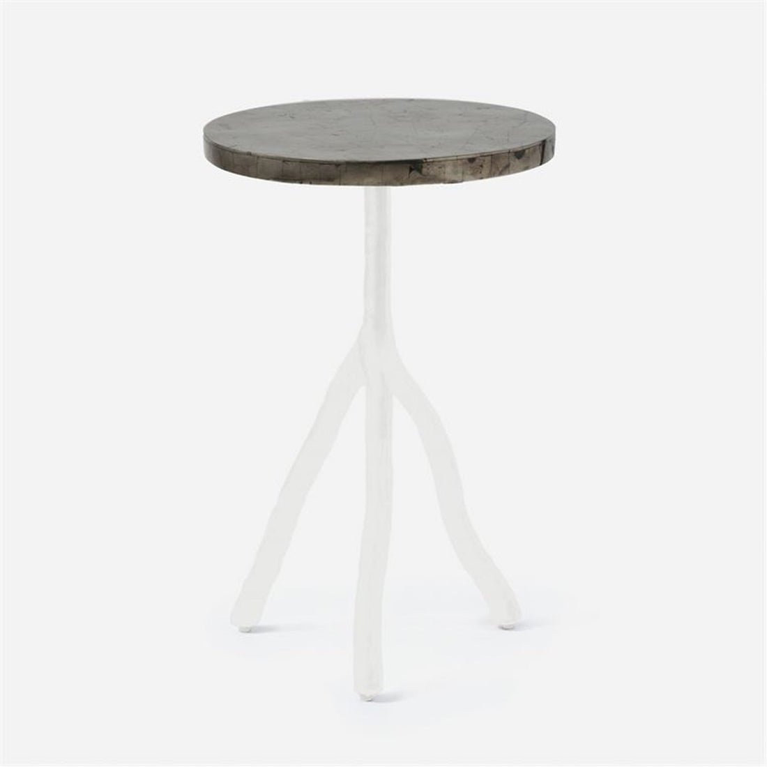 Made Goods Royce Abstract Branch 16-Inch Accent Table in Pyrite Top