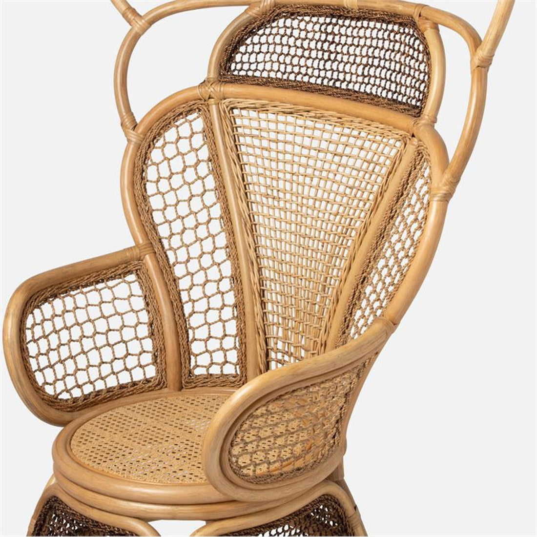 Made Goods Safiya Rattan Bamboo Lounge Chair