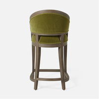 Made Goods Sylvie Curved Back Counter Stool in Weser Fabric