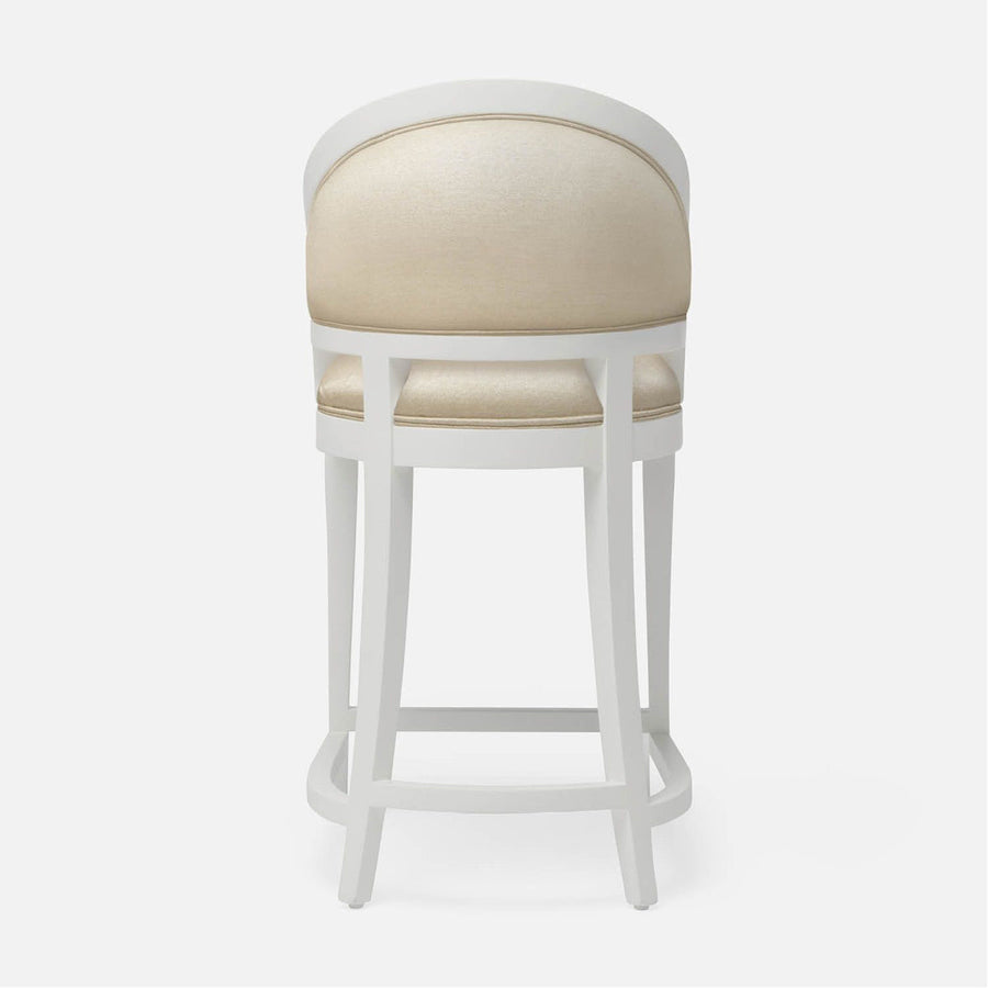 Made Goods Sylvie Curved Back Counter Stool in Humboldt Cotton Jute