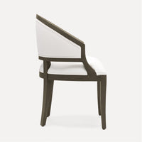 Made Goods Sylvie Curved Back Dining Chair in Ettrick Cotton Jute