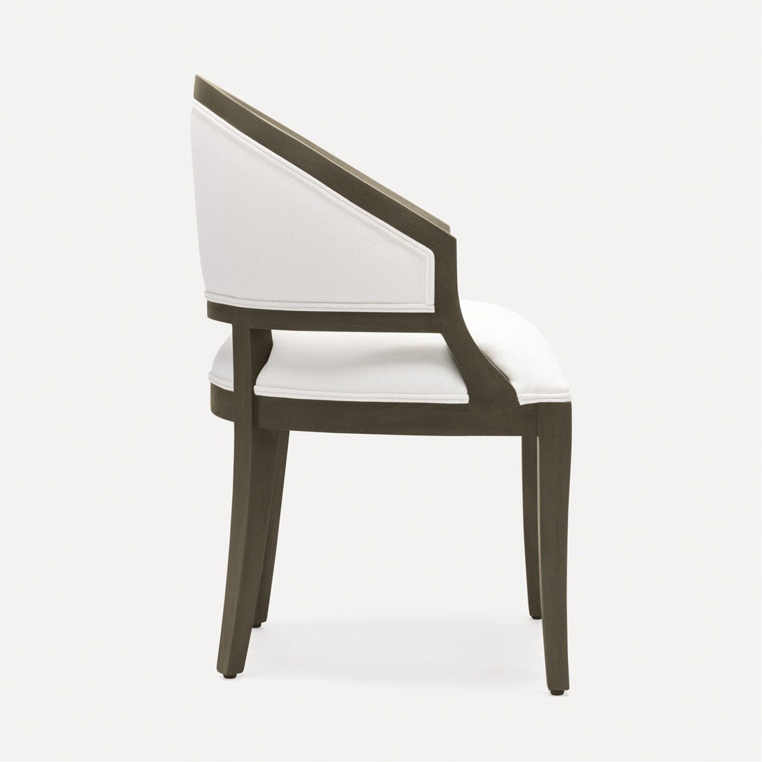 Made Goods Sylvie Curved Back Dining Chair in Mondego Cotton Jute