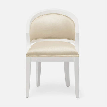 Made Goods Sylvie Curved Back Dining Chair in Clyde Fabric