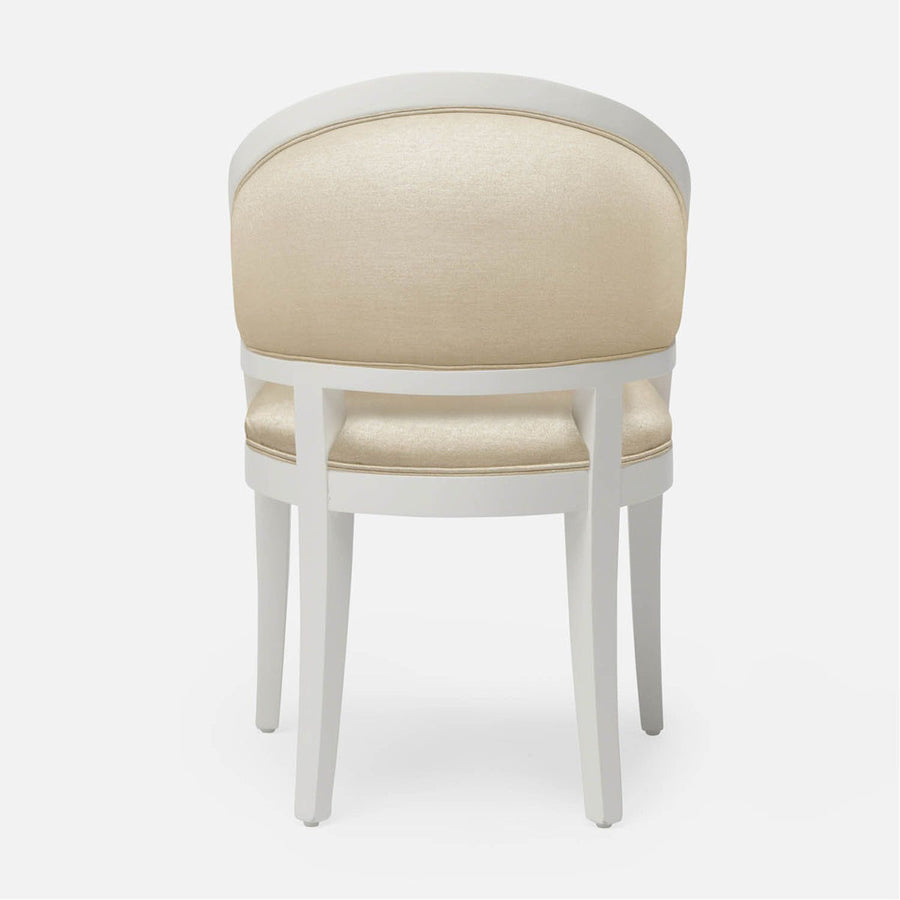 Made Goods Sylvie Curved Back Dining Chair in Mondego Cotton Jute