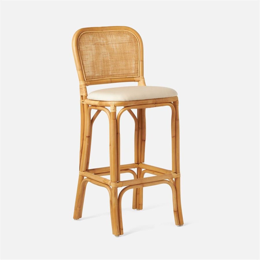 Made Goods Tatum Upholstered Bar Stool in Colorado Leather