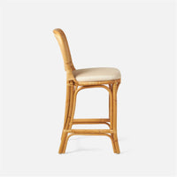 Made Goods Tatum Upholstered Counter Stool in Rhone Leather