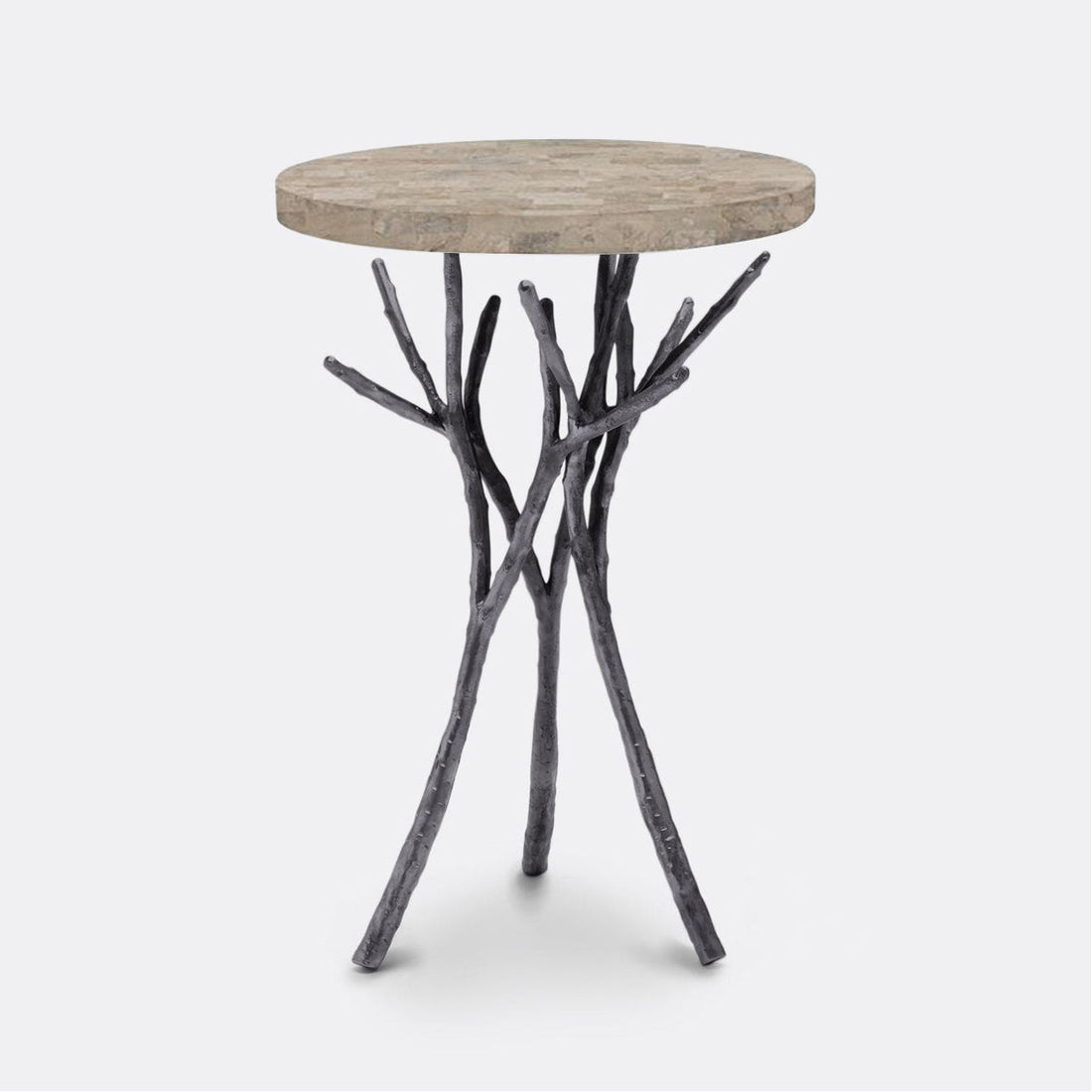 Made Goods Tressa Tree Bramble Table in Marble Top