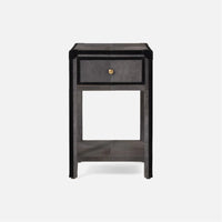 Made Goods Terrell Hair-On-Hide with Suede Trim Single Nightstand