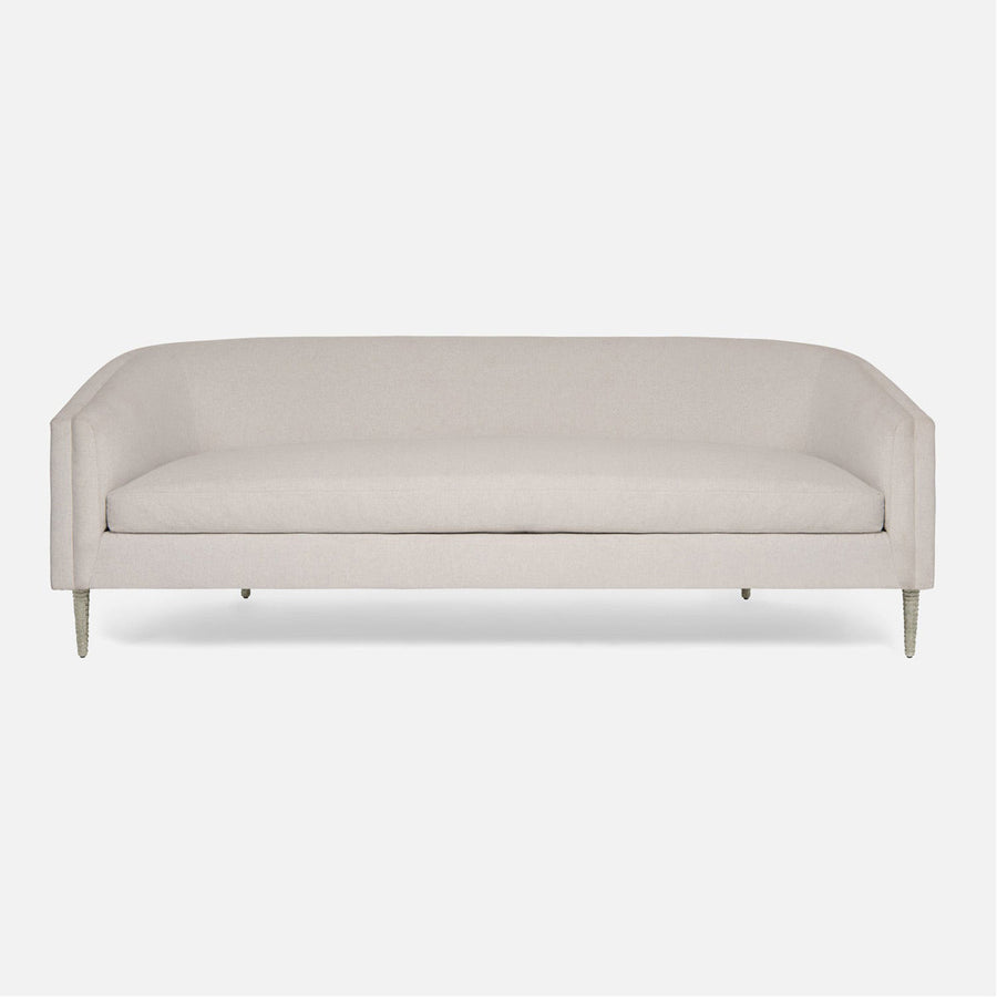 Made Goods Theron Upholstered Curved Back Sofa in Brenta Cotton/Jute