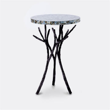 Made Goods Tressa Tree Bramble Table in Resin and Shell Top
