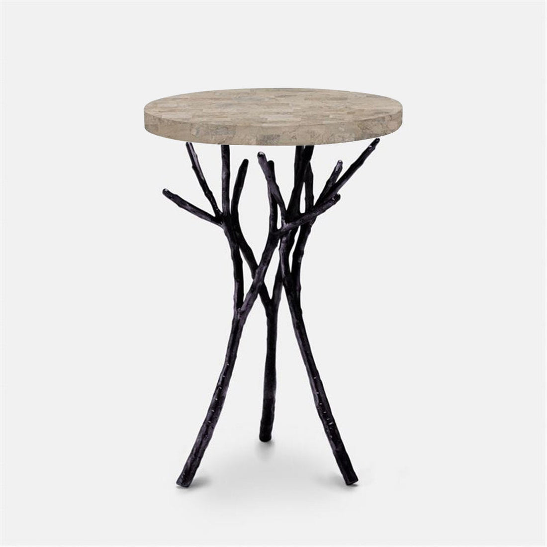 Made Goods Tressa Tree Bramble Table in Marble Top