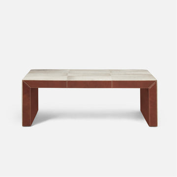 Made Goods Trevor Contrast Hide Waterfall Coffee Table
