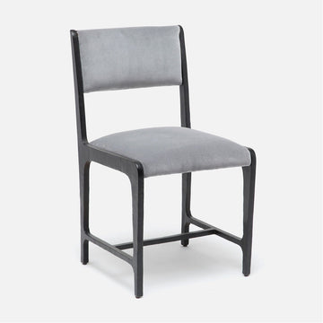 Made Goods Vallois Contemporary Metal Side Chair in Weser Fabric