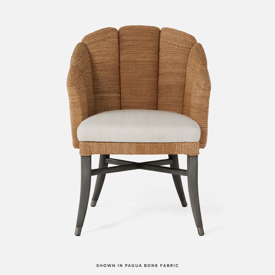 Made Goods Vivaan Shell Upholstered Dining Chair, Weser Fabric