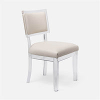 Made Goods Winston Clear Acrylic Dining Chair, Pagua Fabric