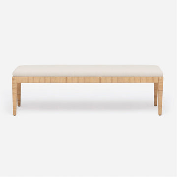 Made Goods Wren Triple Bench in Rhone Leather