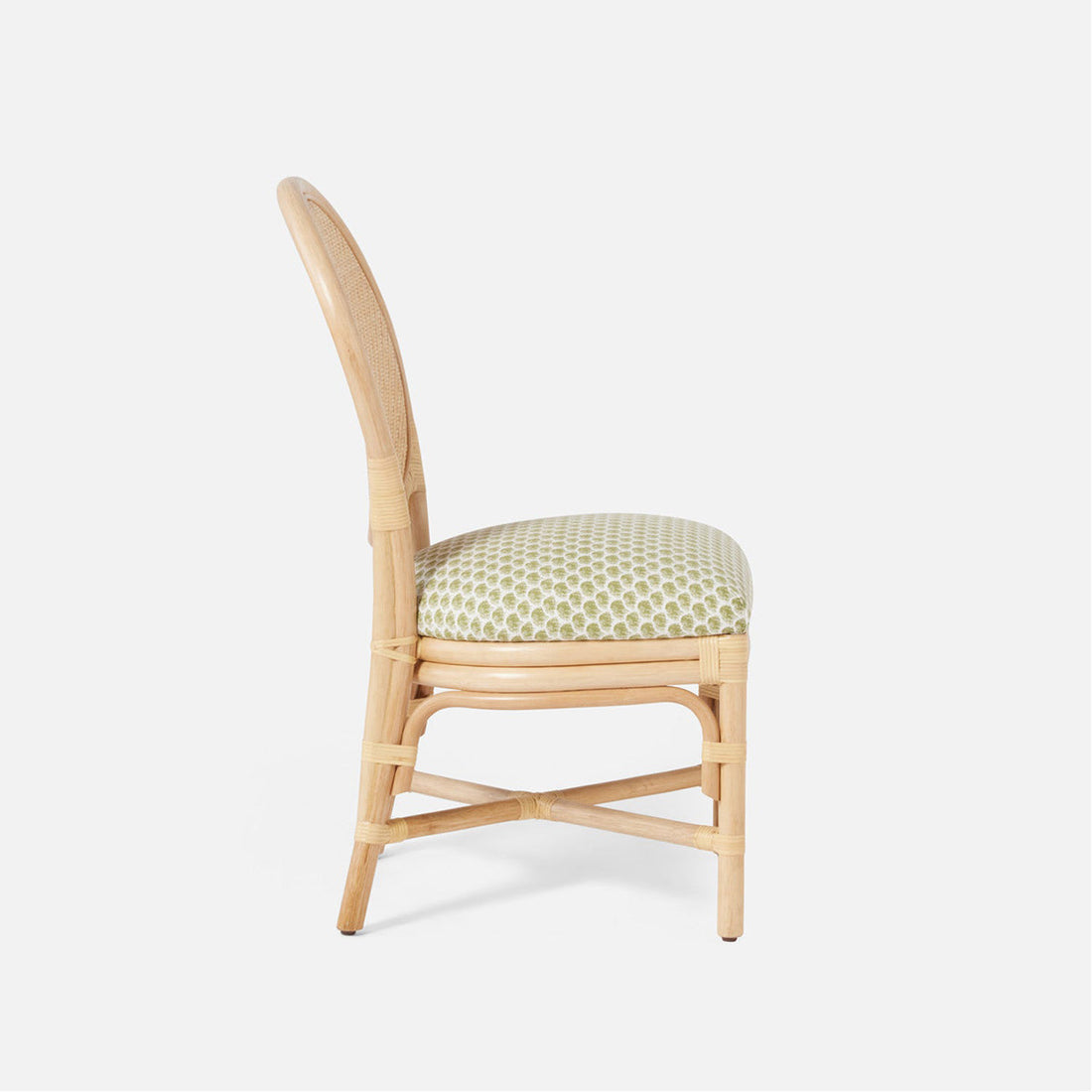 Made Goods Zondra French-Style Woven Dining Chair in Severn Canvas