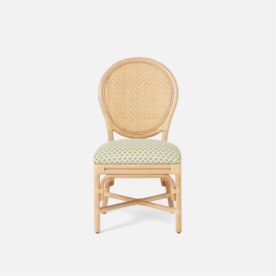 Made Goods Zondra French-Style Woven Dining Chair in Clyde Fabric