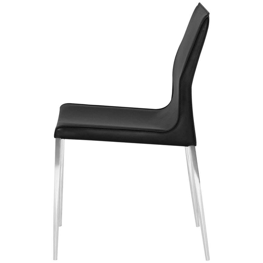 Nuevo Living Colter Dining Chair - Chrome Steel Legs