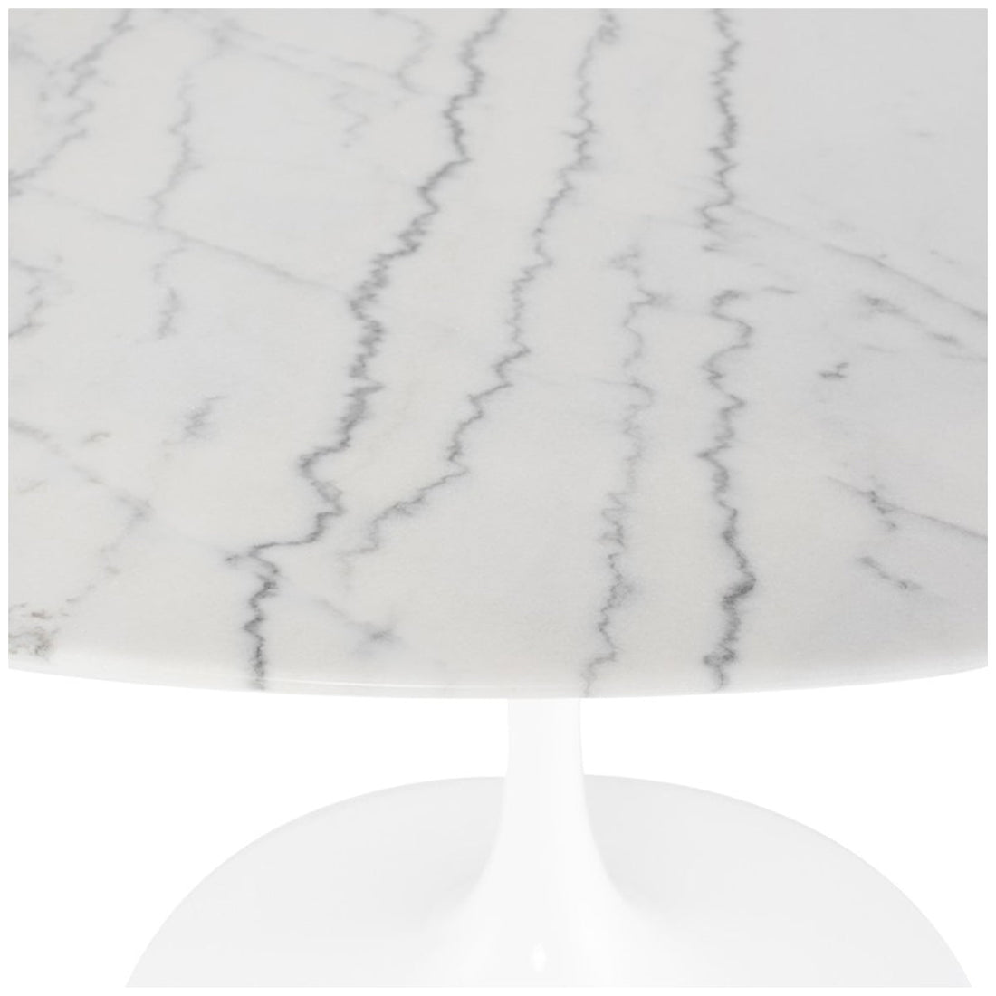 Nuevo Living Cal Dining Table - White Marble Top