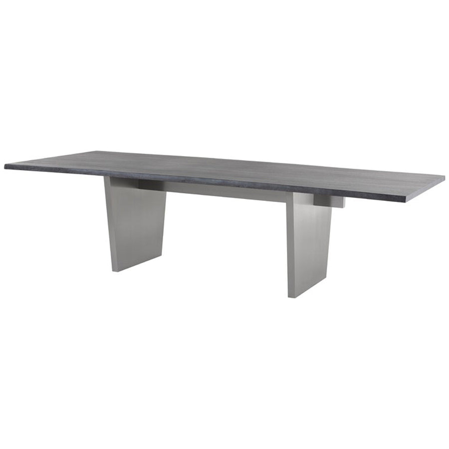 Nuevo Living Aiden Dining Table with Brushed Stainless Legs