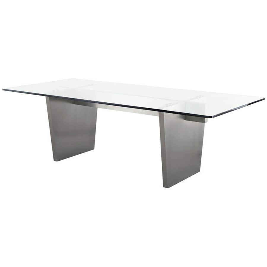 Nuevo Living Aiden Dining Table - Clear Tempered Glass