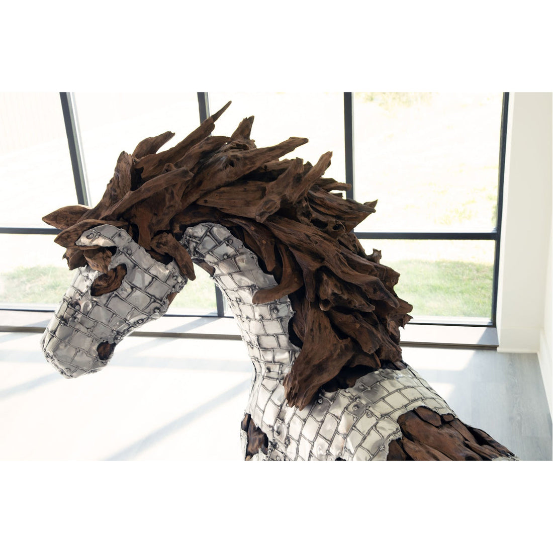 Phillips Collection Mustang Horse Armored Sculpture, Standing