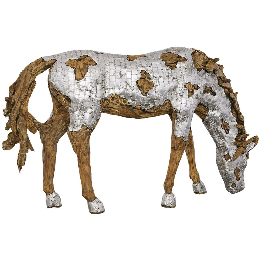 Phillips Collection Mustang Horse Armored Sculpture, Grazing