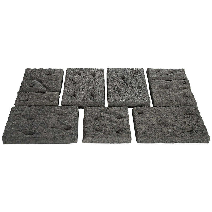 Phillips Collection Etched Rock Puzzle Outdoor Wall Tiles, 9-Piece Set