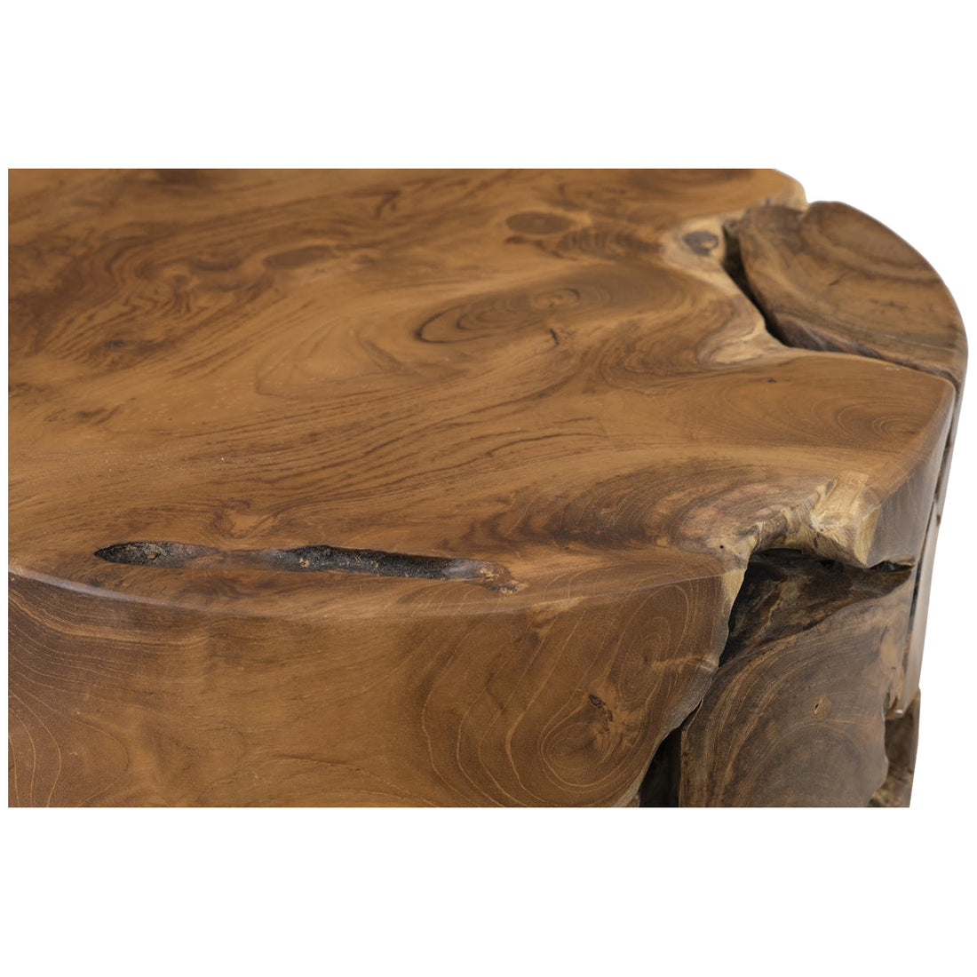Phillips Collection Teak Chunk Side Table